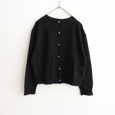 veritecoeur ヴェリテクールvck155黒リネンニット Veritecoeur ヴェリテクール リネンプルオーバーニット VCK-277