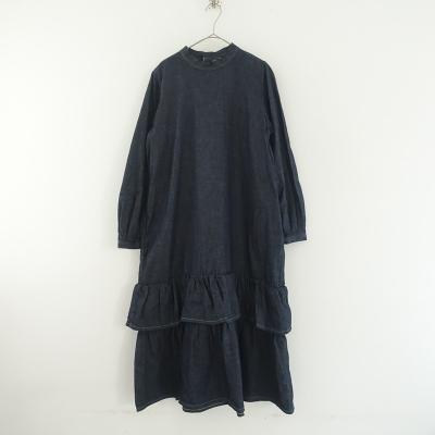 希少/美品/45R/デニム ワンピース いろいろデニムのフリルチュニック 45rpm デニム（ワンピース、チュニック） | ファッション のおすすめ