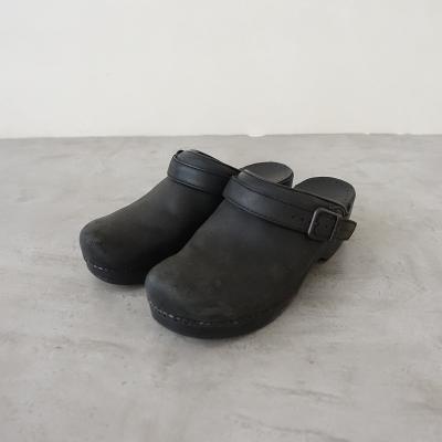 【未使用】 Dansko ベルトパンプス レザー ブラック ストラップ 37 ラボ キゴシ ワークス RABOKIGOSHI works 3.5cm本革2WAYベルト