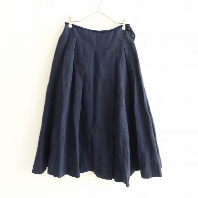 新品 ミナペルホネン papier スカート ネイビー 新品 ミナペルホネン