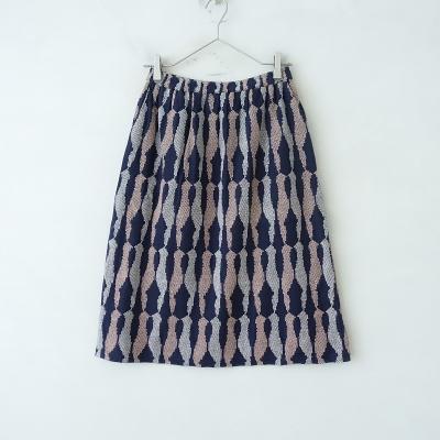 サリースコット スカート 7 新品タグ付】Sally Scott スカート 7号 グリーン 刺繍 麻