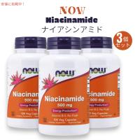 【並行輸入品】[3個セット] Now Foods ナウフーズ  ナイアシンアミド （ビタミンB3）500 mg 100 錠 ベジカプセル #0478 Niacinamide  (B-3) 500 mg Veg Capsules | メタストア ヤフー店
