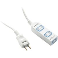【☆】パナソニック 電源タップ ザ・タップF ジャストフィット 3コ口 スナップキャップ・30cmコード付き ホワイト WHF21033WP 【CPT】 | ドラッグピュア ヤフー店