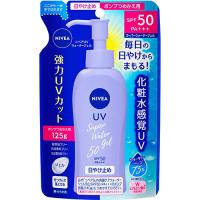 ニベアUV ウォータージェル SPF50 ポンプつめかえ用 125g 納期10日程度 | ドラッグストアポニー