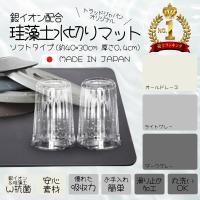 TRAD JAPAN 水切りマット 珪藻土 銀イオン 日本製 キッチン 食器 40×30cm