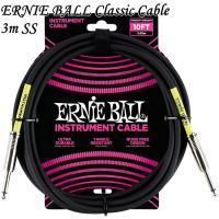 Ernie Ball #6048 Instrument Cable Black 3m SS アーニーボール ギターケーブル | ギターパーツの店・ダブルトラブル