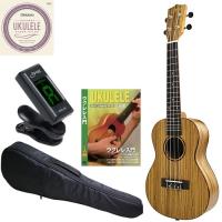 初心者用入門セット S.Yairi YU-C-03ZW Concert Ukulele Zebrawood Sヤイリ コンサート ウクレレ ゼブラウッド | ギターパーツの店・ダブルトラブル