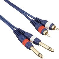 TRUE DYNA Audio Line Cable 1m/2m/3m/5m/7m トゥルーダイナ オーディオケーブル Phone x2 - RCA x2 | ギターパーツの店・ダブルトラブル