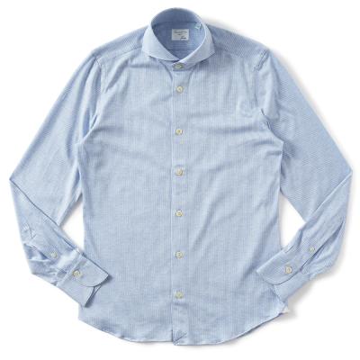 J6461 美品 フィナモレ セルジオバーリリネンシャツ ピンク 14.5/37 Finamore シャツ（サイズ（S/M/L）：～SS(XS)）のおすすめ人気
