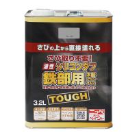 ニッペ ペンキ 塗料 油性シリコンタフ 3.2L グレー（灰） 油性 つやあり 屋内外 日本製 4976124219047 | デイリーマルシェ ヤフー店