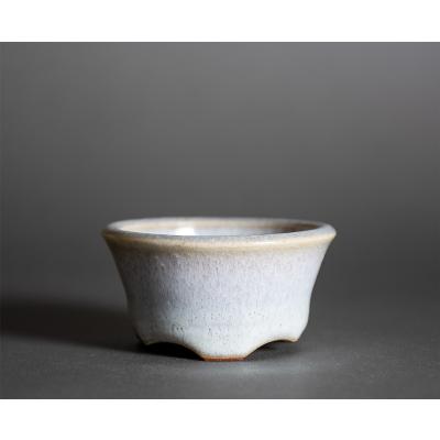 ☺️ミニ盆栽鉢　陶器　盆栽　鉢　落款あり 盆栽鉢 尻丸 3.5号 四日市萬古焼 金彩 黒 赤吹 黒吹 金吹 5色 丸 円形