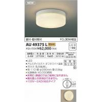 AU49375L コイズミ 軒下用シーリングライト LED（電球色） 防雨型 | コネクト Yahoo!店