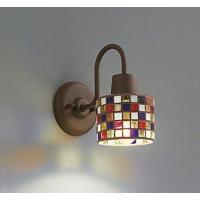 OB081045LR オーデリック ブラケットライト 鉄錆色/モザイクガラス LED（電球色） | コネクト Yahoo!店
