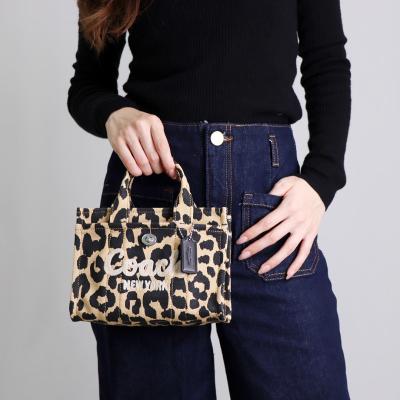 【極美品】COACH 2way トートバッグ レオパード ワイルドビースト COACH コーチ トートバッグ レディース 2Way キャンバス ヒョウ