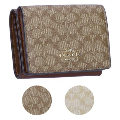 新品　COACH　折り財布　３つ折り財布　レディース　人気の小銭入れ付き 楽天市場】コーチ COACH 財布 レディース 三つ折り財布ブラック 黒