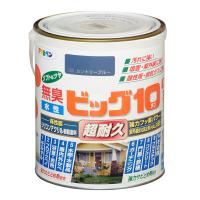 水性ビッグ10 多用途 1.6L カントリーブルー アサヒペン 超耐久 無臭 強力カビどめ剤配合 強力サビどめ剤配合 水性塗料 | e-daiku(イーダイク)Yahoo!店