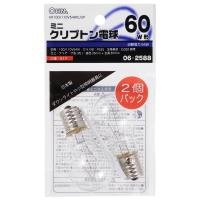 オーム電機　ミニクリプトン球 60形相当 PS-35 E17 クリア 2個入 [品番]06-2588 型番　KR100/110V54WC/2P | いーでんネット ヤフー店