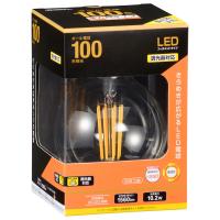 オーム電機　LDG10L/D C6　LED電球 フィラメントタイプボール電球 E26 100形相当 調光器対応 電球色 [品番]06-3460 | いーでんネット ヤフー店