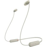 SONY WI-C100 CZ ベージュ ワイヤレス イヤホン Bluetooth マイク付き | eイヤホン Yahoo!ショッピング店