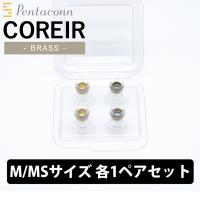 イヤーピース 日本ディックス COREIR -コレイル- BRASS M・MSセット 各1ペア Yellow/Blue(PTM01-M-MS) イヤーチップ | eイヤホン Yahoo!ショッピング店