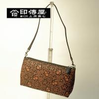 印伝屋  ミニバッグ 鹿皮 漆塗り 手作り 手提げ 印伝 クラッチ ポーチ | BAGSHOP ヱビスヤ