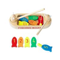 フィッシングボート 木のおもちゃ ゲーム あそび 知育玩具 出産祝 誕生日 プレゼント 