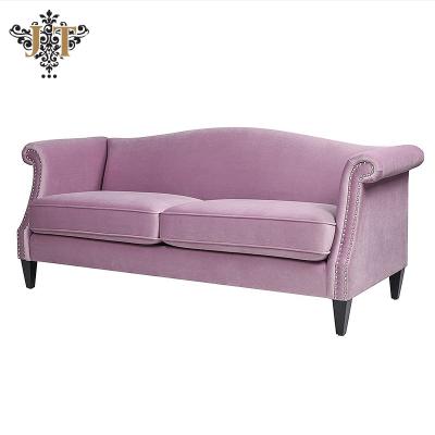 ジェニファーテイラー ソファ 3人掛け ソファー ベロア ラベンダー