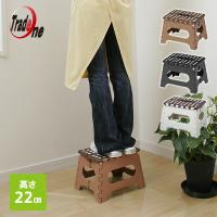 踏み台 折りたたみ おしゃれ 高さ22cm 1段 セノ・ビー 10055 ステップ踏み台 脚立 椅子 軽量 コンパクト トレードワン | くらしのeショップ