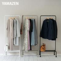 ハンガーラック 棚付き キャスター付き 幅60 奥行43 高さ150 cm コートハンガーラック ラック 玄関 収納 リビング クローゼット 鞄置き カバン置き 山善 YAMAZEN