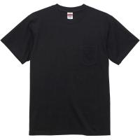 UnitedAthle ユナイテッドアスレ 5．6オンス　ハイクオリティー　Tシャツ ポケット付  500601 ブラック | 山とアウトドアの店 山気分