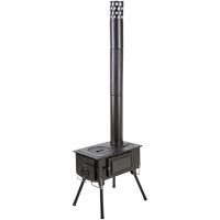 キャプテンスタッグ CAPTAIN STAG KAMADO かまど 煙突 ガラス窓付 角型ストーブ  UG0075 | 山とアウトドアの店 山気分