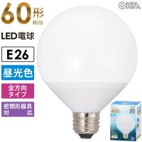 LED電球 ボール電球形 E26 60形相当 昼光色｜LDG7D-G AG51 06-3166 オーム電機 | e-プライス