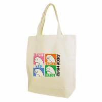 ずーしーほっきー グッズ トートバッグ 布 キャンバス 喜怒哀楽 生成り