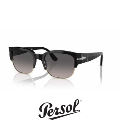 美品 Persol ペルソール サングラス 93-1847 RATTI スクエア ばね丁番  