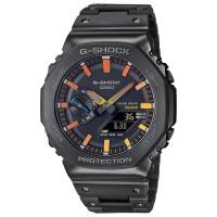 カシオ Gショック G-SHOCK フルメタル レインボーカラー ブラック×オレンジイエロー 電波 ソーラー モバイルリンク GM-B2100BPC-1AJF 国内正規品 送料無料 | 時計・宝石・眼鏡の生巧堂