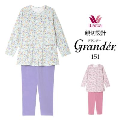 【未使用】ワコール グランダー 151 パジャマ 花柄 CDW402 CR LP ワコール パジャマ グランダー（レディース下着、靴下、部屋着