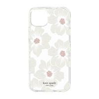 kate spade new york KSIPH-224-HHCCS 2022 iPhone 14 Plus用スマートフォンケース [ Hollyhock Floral Clear Cream with Stones ] クリア | キムラヤテック ヤフー店