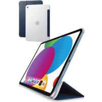 エレコム TB-A22RWVNV iPad 第10世代 フラップケース 背面クリア ソフトレザー 2アングル スリープ対応 ネイビー TBA22RWVNV | キムラヤテック ヤフー店