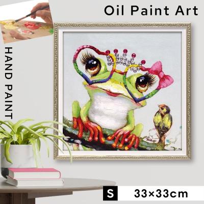 収穫【アクリル画】　絵画　絵　原画　キャンバス画　　抽象画　可愛い　カエル ガーナ・ケンテ【アクリル画】 絵画 絵 原画 キャンバス画 抽象