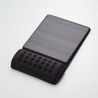 ELECOM エレコム 疲労軽減リストレスト一体型マウスパッド COMFY ハード ブラック MP096BK(2135190) | e-zoa