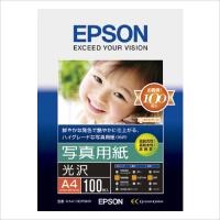 EPSON エプソン 写真用紙 光沢 A4/100枚 KA4100PSKR(2189078) | e-zoa