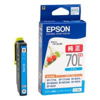 EPSON エプソン インクカートリッジ ICC70L シアン 増量タイプ ICC70L(2303970) | e-zoa