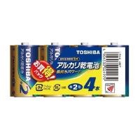 TOSHIBA 東芝 東芝 アルカリＬ 単2形 4本入りパック LR14L4MP(2522464) | e-zoa