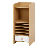 不二貿易 フジボウエキ リビングラック ハイ ナチュラル ホワイト FBC410(2542783) | e-zoa