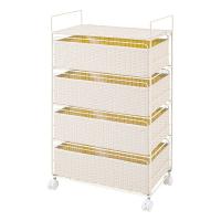 萩原 ハギハラ ランドリー 約 幅50×奥行30×高さ85cm ホワイト RAN-2436WH(2569214) | e-zoa