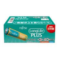 Fujitsu 富士通 フジツウ ロングライフプラス単3-40P アルカリ 乾電池 ロングライフプラス単3形40本 LR6LP 40S(2569185) | e-zoa