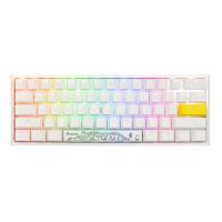 Ducky ダッキー One 2 Pro Mini RGB Pure White Cherry Speed Silve ゲーミングキーボード dk-one2-pro-rgb-mini-pw-silver(2583625) | e-zoa
