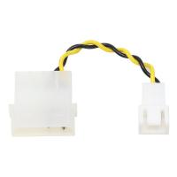 AINEX アイネックス ファン用電源変換ケーブル 5cm ホワイト CA-09B(2555800) | e-zoa