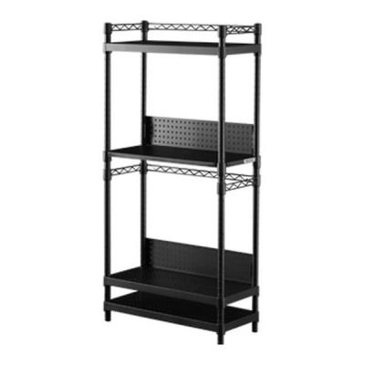 Bauhütte ブラック スチールラック 5段　バウヒュッテ Bauhutte(バウヒュッテ) ゲーム機収納ラック ブラック - メルカリ