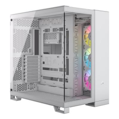 CORSAIR 6500x オプションパネル付き PCケース ホワイト Corsair 6500X Tempered Glass Mid-Tower White ピラーレス